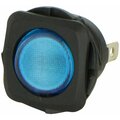 Hella SWITCH 12 Volt 20 Amp Maximum Rocker Switch Square With LED Blue Without Safety Cover H61926001